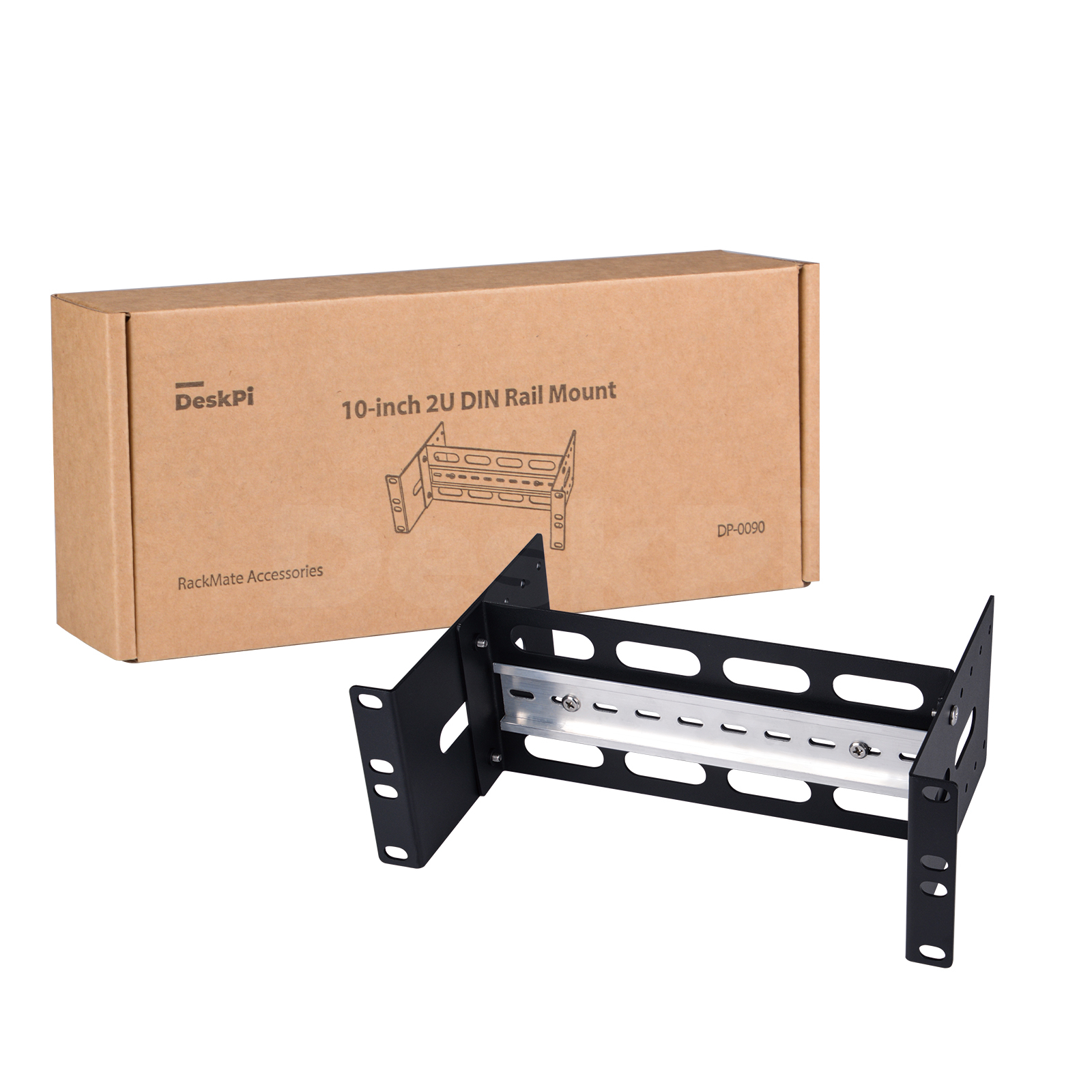 Server Rack Shelf - DeskPi RackMate 2U DIN Rail Mount,
