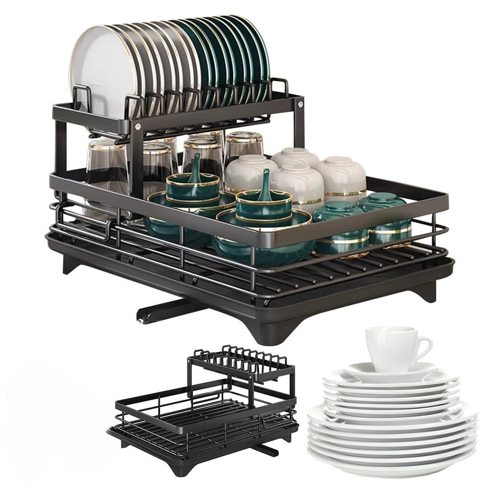Server Rack Shelf - 2026 Kitchen Adjustable Steel 2 Tier