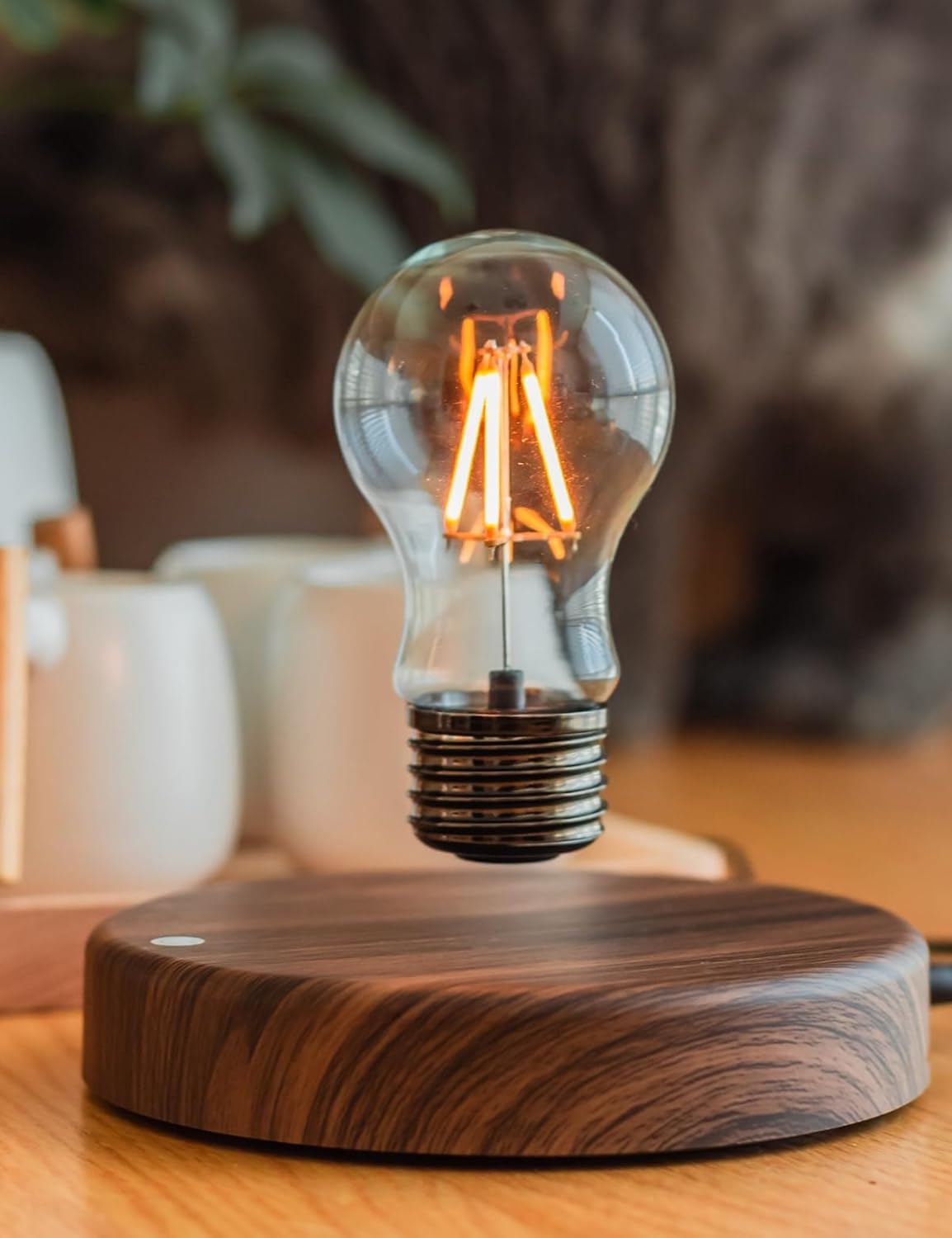 The Office Tech - Levitating Bulb Lamp, Magnetic Floating Night