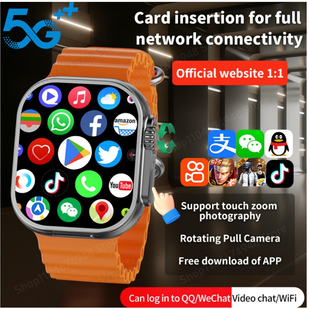 4G Lte Router Sim - S10 Ultra CD12 Smartwatch Android 10.0