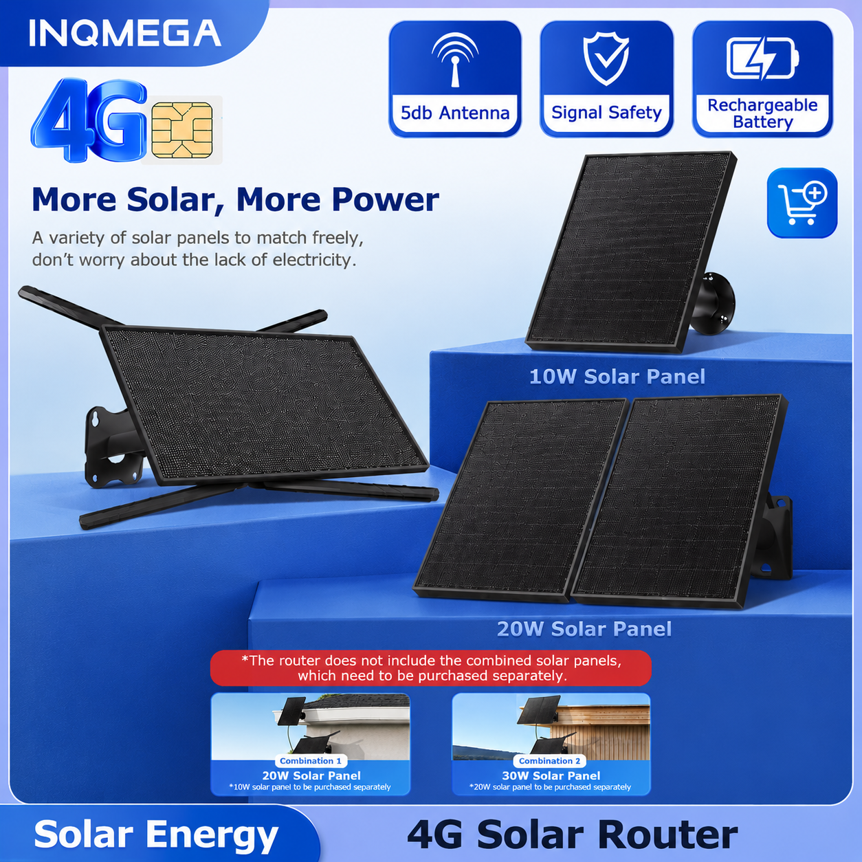 4G Lte Router Sim - INQMEGA 4G LTE Solar Router 2.4Ghz