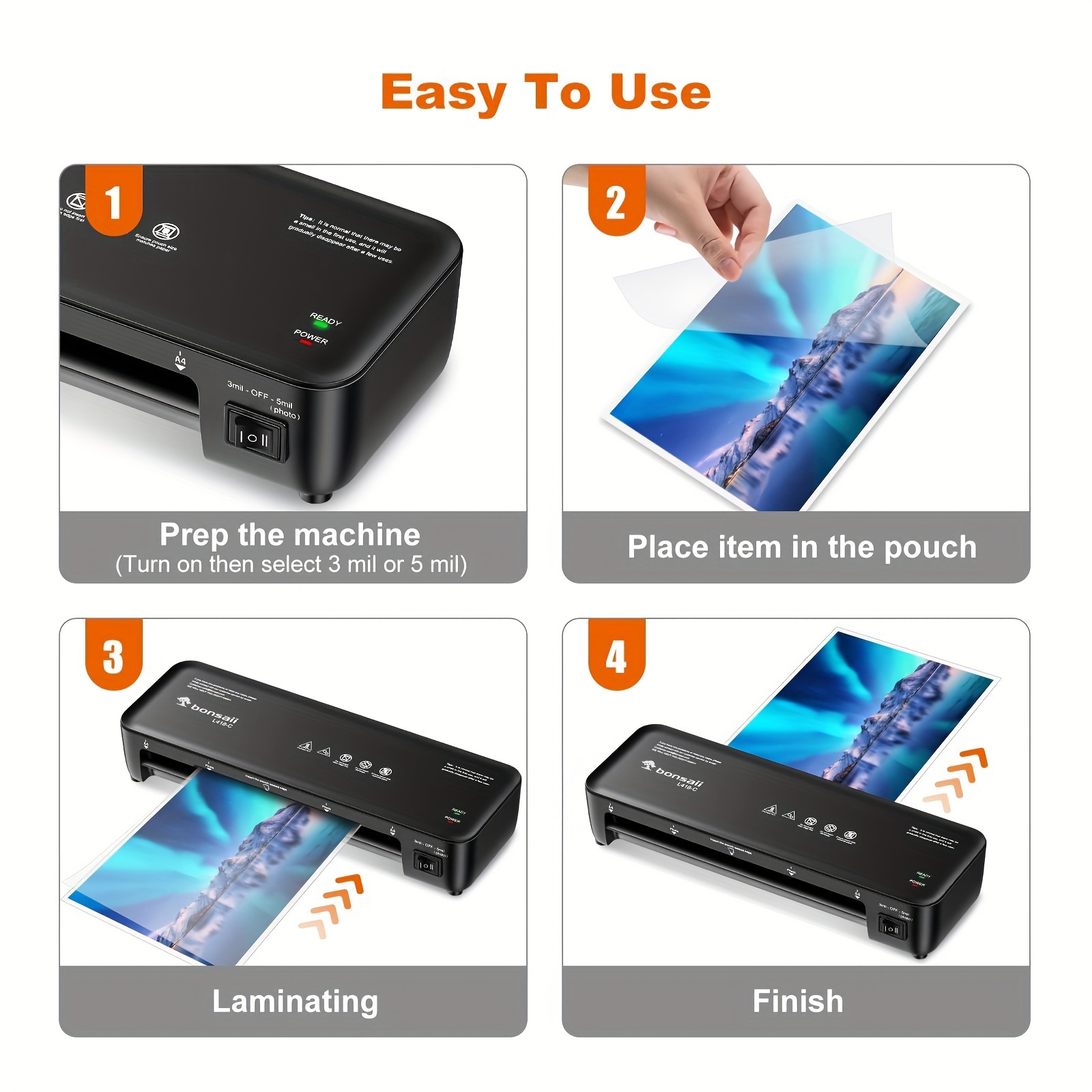 Bonsaii 9-Inch Thermal Laminat - مراجعة The Office Tech وسعره