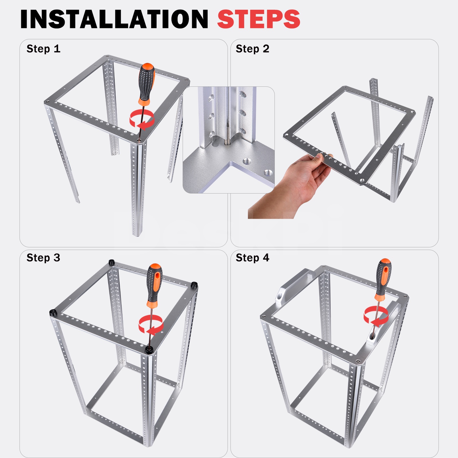 DeskPi RackMate TL1 Rackmount, - مراجعة Server Rack Shelf وسعره