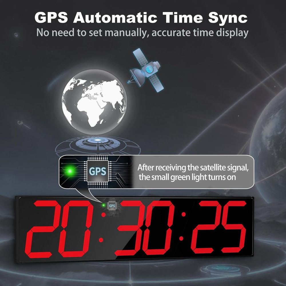 Large 28.4 Digital Wall Clock  - مراجعة Digital Timer Countdown وسعره