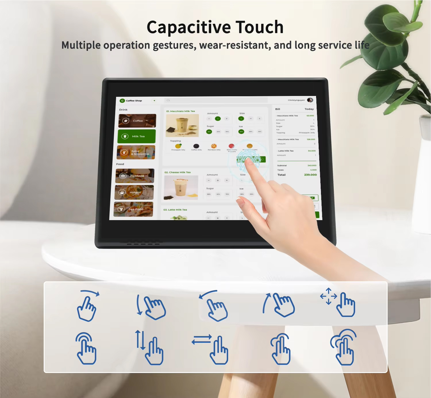 L Shape 10.1 Inch Android 14 D - مراجعة Pos Terminal Android وسعره