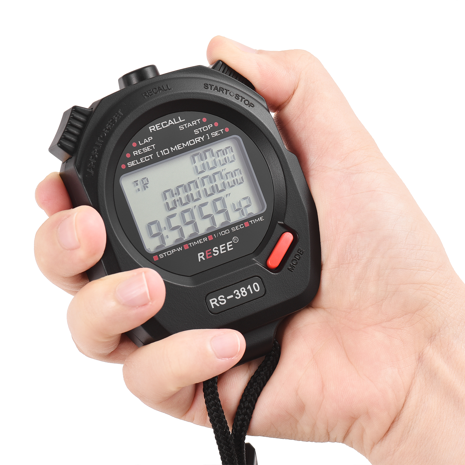 Sports Stopwatch Timer 100 Mem - مراجعة Digital Timer Countdown وسعره