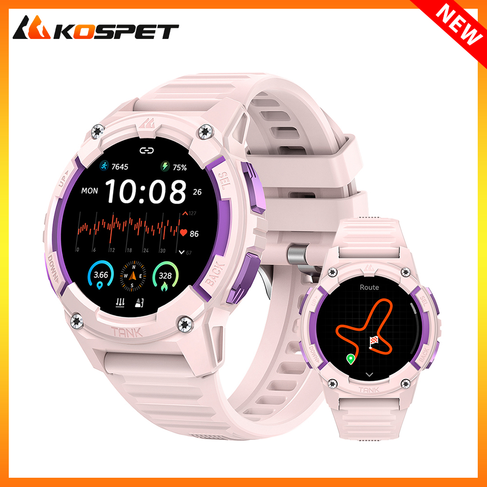 KOSPET TANK S2 GPS Smart Watch - مراجعة Digital Timer Countdown وسعره