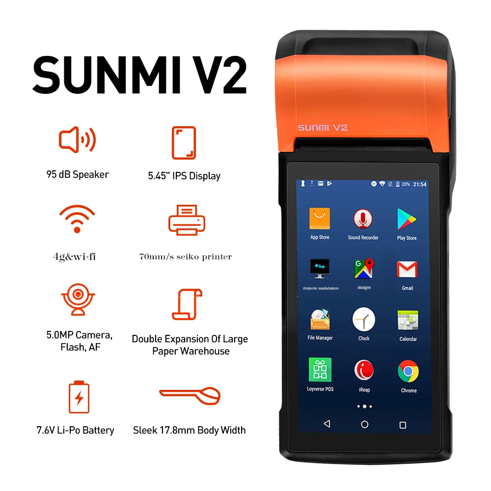 -Cheap Price For Sunmi V2 Andr - مراجعة Pos Terminal Android وسعره