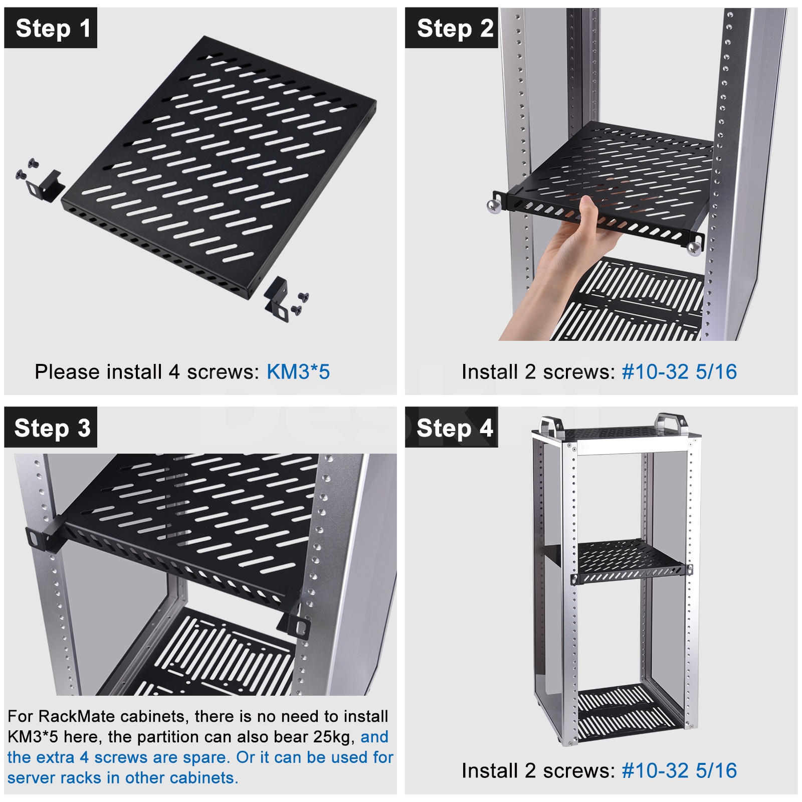 DeskPi RackMate Accessories 10 - مراجعة Server Rack Shelf وسعره