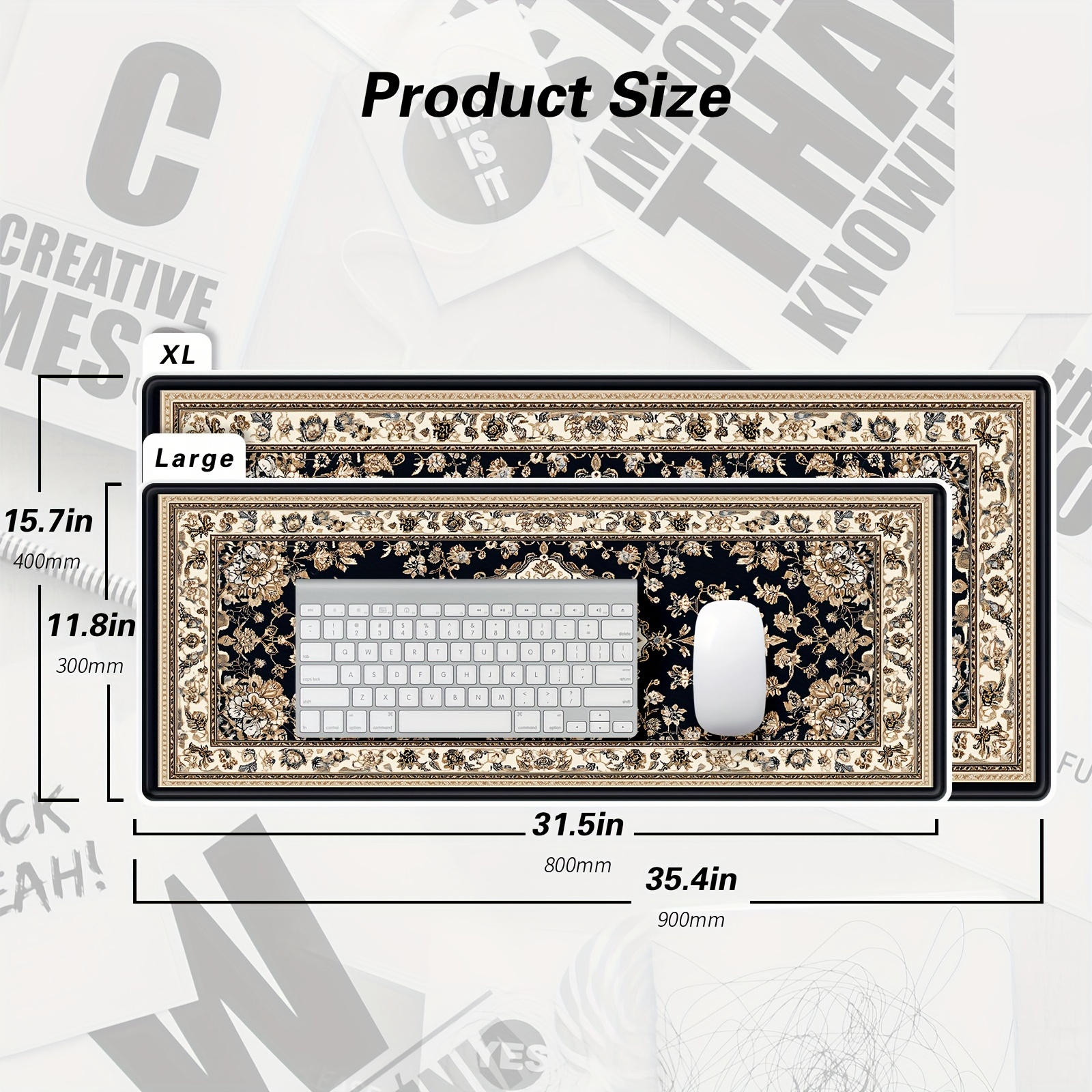 XXL Black Persian mouse pad lo - مراجعة Office Xp وسعره