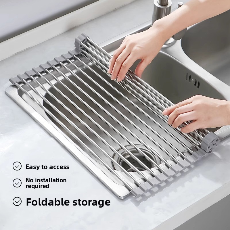 1pc Foldable Dish Drainer,Roll - مراجعة Server Rack Shelf وسعره
