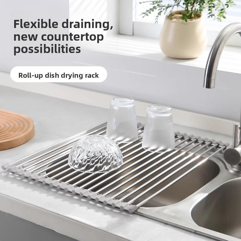 1pc Foldable Dish Drainer,Roll - مراجعة Server Rack Shelf وسعره