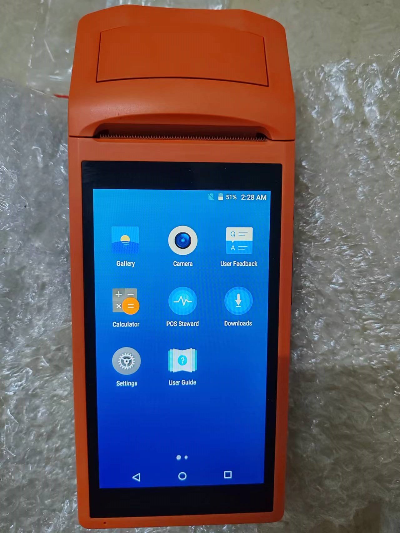 USED V1 Android 5.1 WCDMA 3G P - مراجعة Pos Terminal Android وسعره