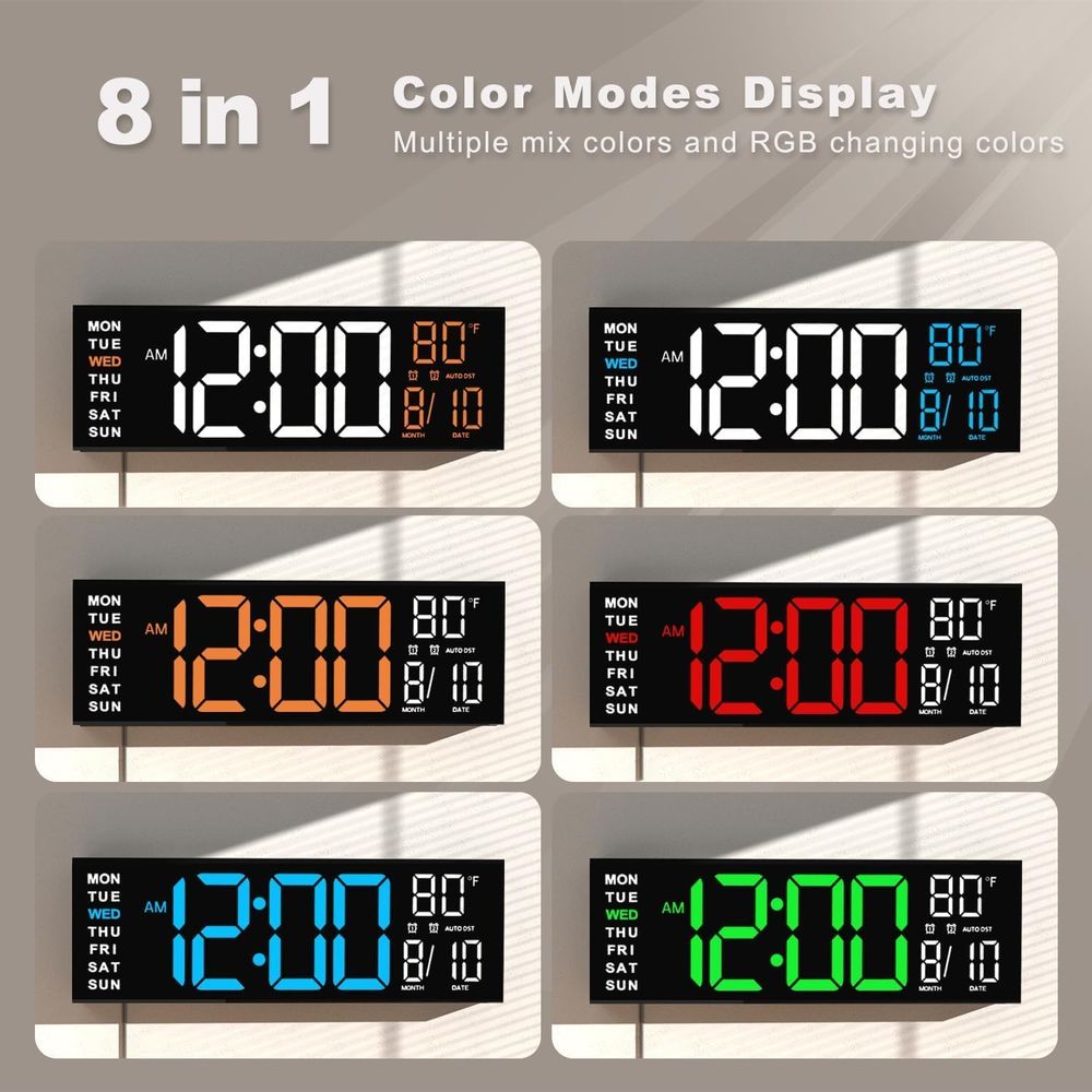 16 Digital Wall Clock with Cou - مراجعة Digital Timer Countdown وسعره