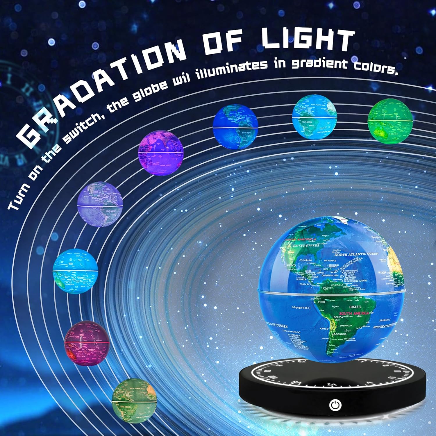 Magnetic Levitating Globe with - مراجعة Office Tech And Gadgets وسعره