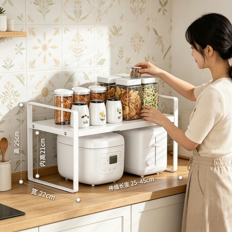 Home Household Space Saving Ki - مراجعة Server Rack Shelf وسعره