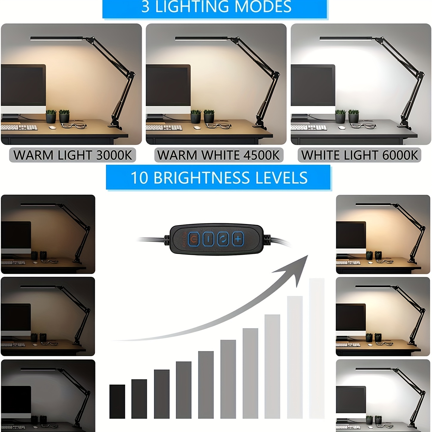 Double-Head Dimmable LED Desk  - مراجعة Office Xp وسعره