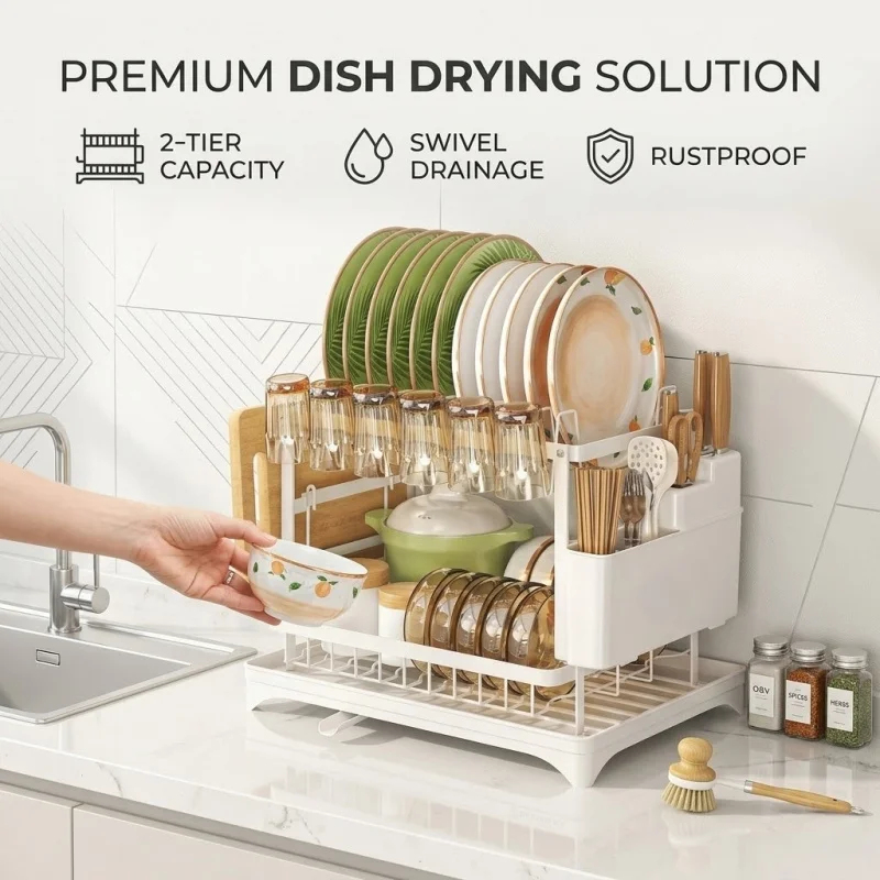 Household Kitchen 2 Layer Tabl - مراجعة Server Rack Shelf وسعره