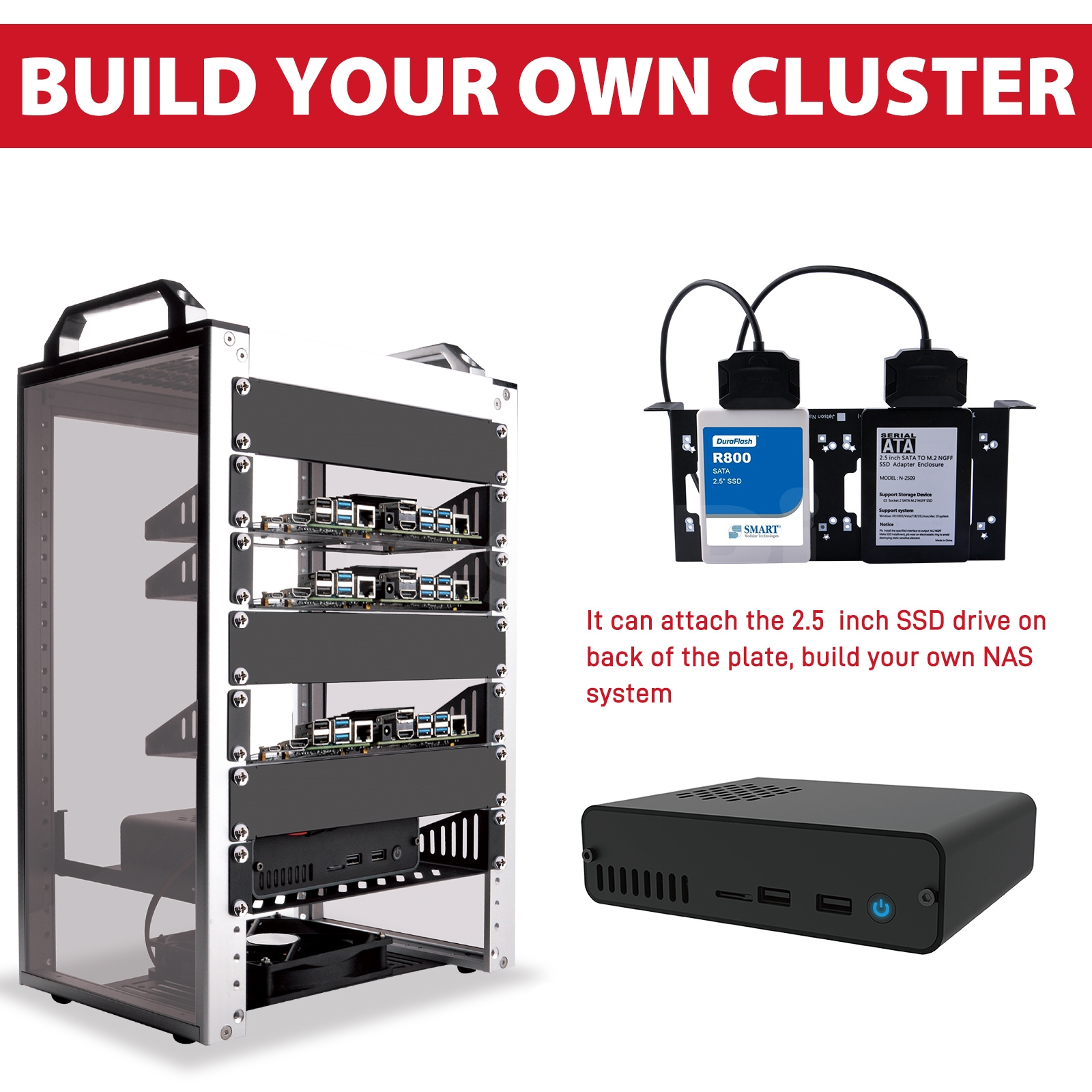 DeskPi RackMate T1 Rackmount,  - مراجعة Server Rack Shelf وسعره